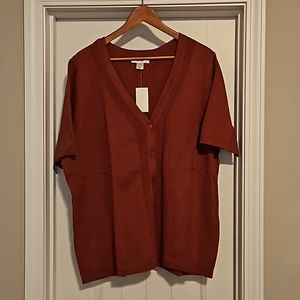 CJ Banks SS cardigan